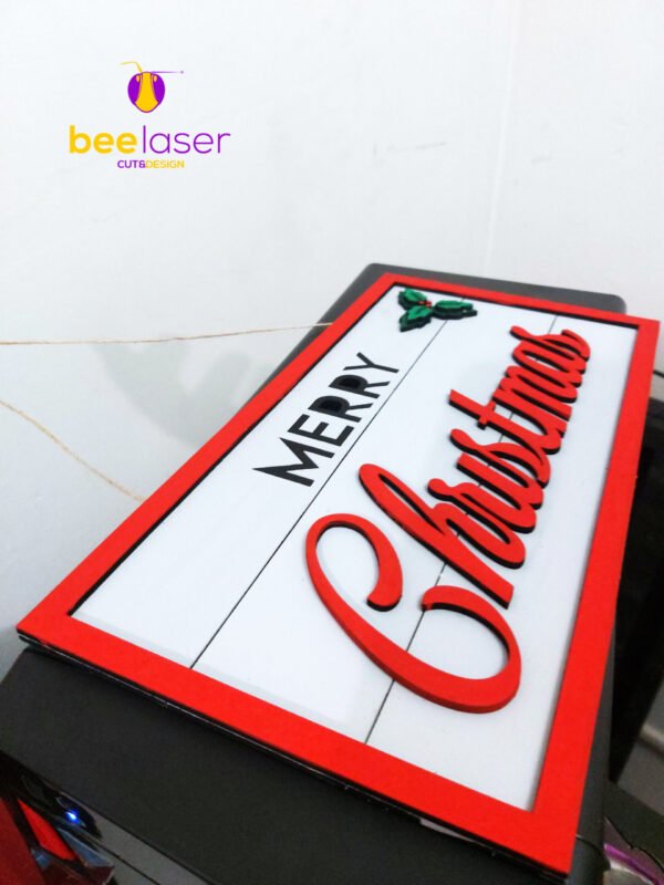 Letrero navideño tipo Country